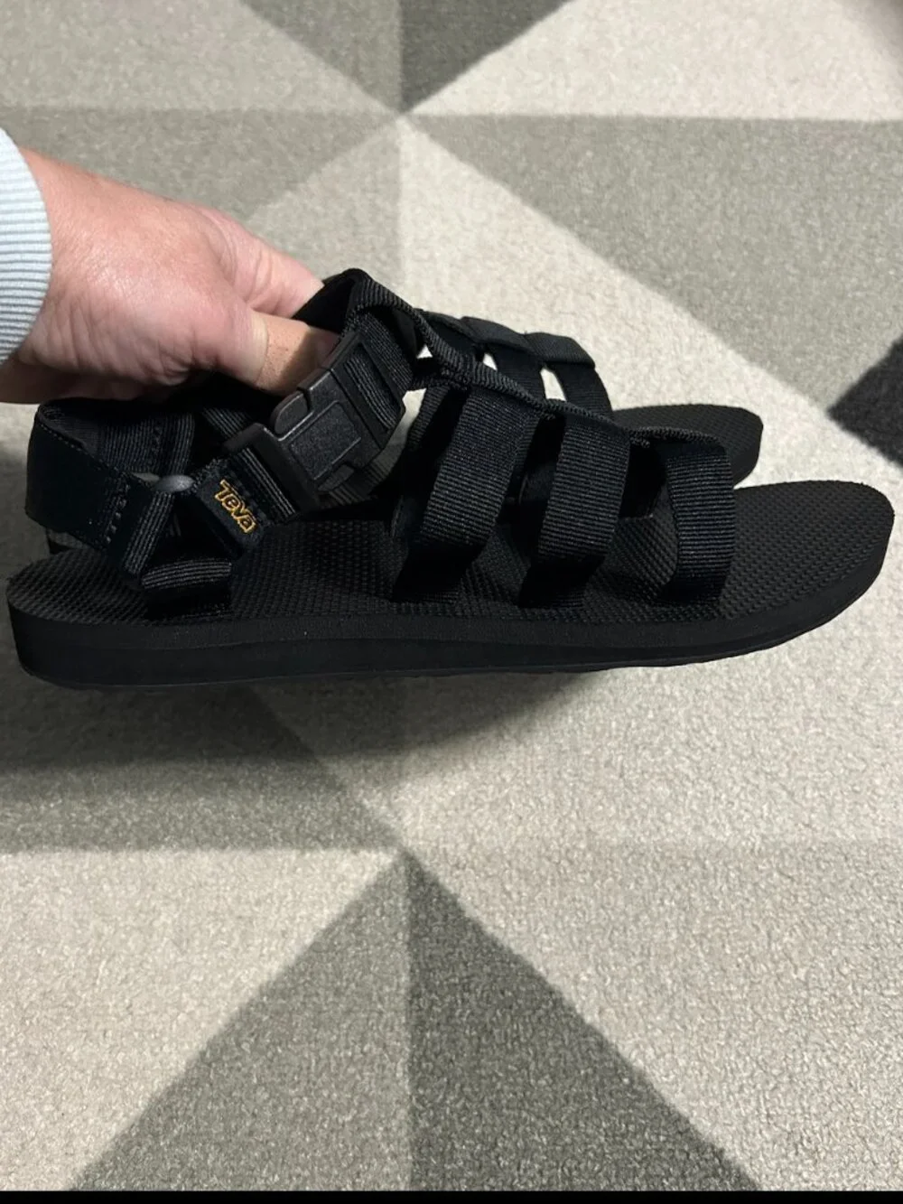 Teva Original Dorado Black Buckle Closure Sandals Outdoor Women's Size 10